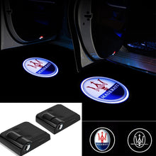 Load image into Gallery viewer, 2pcs Maserati Logo Wireless Car Door Led Laser Projector