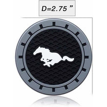 Load image into Gallery viewer, 2pcs Mustang Logo Auto Cup Holder Mats