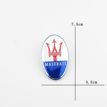 Load image into Gallery viewer, Maserati Logo Front Hood Emblem Sticker