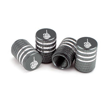 Load image into Gallery viewer, Aluminum Alloy Car Tire Valve Cap Tyre Cover Accessories with Skeleton Middle Finger Logo For VW BMW Mercedes Benz Honda Toyota