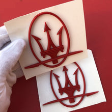 Load image into Gallery viewer, 2pcs Maserati Logo Emblem Stickers