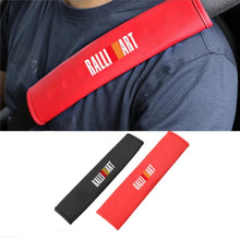 Load image into Gallery viewer, Car Safety Belt Covers Seat Belt Case for Mitsubishi Ralliart ASX Lancer X Outlander 3 Pajero 4 4g63 Mirage Montero Accessories
