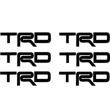 Load image into Gallery viewer, 6pcs Toyota TRD Vinyl Decal Stickers