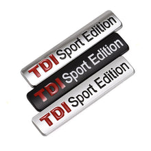 Load image into Gallery viewer, Metal Red TDI Sport Edition Logo Turbo Car Letter Sticker Emblem Badge Decals for VW POLO GOLF CC JETTA GTI TOUAREG