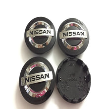 Load image into Gallery viewer, 4pcs Nissan Logo 54/58/60MM Wheel Center Caps