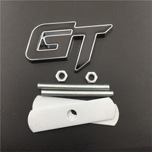 Load image into Gallery viewer, 3D Zinc Alloy GT Emblem For Audi A4 A6 Ford Mendoe Mustang BMW E60 E90 F10 F30 Rear Trunk Badge Car Decals Sticker Grille