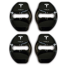 Load image into Gallery viewer, Auto Logo Door Lock Cover Case for Tesla Model 3 Model X Badge Decal Protective Cap Emblem Stickers Car Styling Accessories