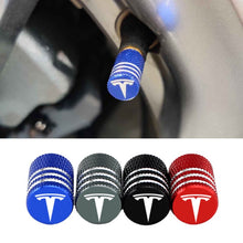 Load image into Gallery viewer, 4pcs Tesla Logo Tire Valve Caps