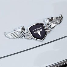 Load image into Gallery viewer, Car Front Hood Emblem Sticker for Tesla Model 3 Coil Screen Model S Model X Android Roadster Auto Logo Badge Decal Accessories