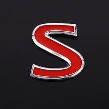Load image into Gallery viewer, Red S Emblem IPL Badge Car Sticker 3D Metal Styling Refitting Rear Trunk Fender Decal for Infiniti Q30 Q50 Q70 QX30 QX60 FX30