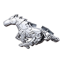 Load image into Gallery viewer, Zinc Alloy Black Silver Horse Logo Emblem for Ford Mustang Focus Mondeo Fiesta Grill Trunk Sticker Badge Decoration Accessories