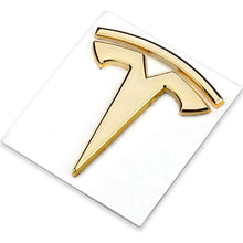 Load image into Gallery viewer, 6x5.5cm Car 3D Metal Sticker For Tesla Model 3 S X Y Logo Car rear Trunk Body Emblem Badge Decoration Accessories