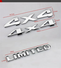 Load image into Gallery viewer, Car Sticker Limited 4X4 Logo For Jeep Grand Cherokee Compass Patriot Renegade Wrangler Commander Auto Metal Sticker Emblems