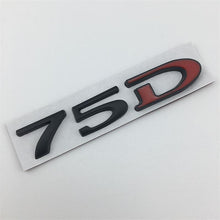 Load image into Gallery viewer, 3D Car Trunk Sticker Rear Badge Emblem Styling for Tesla Model 3 ModelS ModelX Roadster 75D 85D 90D 100D Letter Logo Accessories