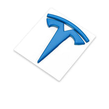 Load image into Gallery viewer, 6x5.5cm Car 3D Metal Sticker For Tesla Model 3 S X Y Logo Car rear Trunk Body Emblem Badge Decoration Accessories