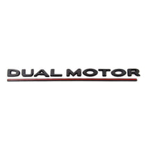 Load image into Gallery viewer, Car Sticker DUAL MOTOR Underlined Letters Trunk Emblem Refitting High Perfor mance Fender Badge For Tesla Model 3 Auto Styling