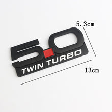 Load image into Gallery viewer, 3D Metal Car Accessories Sticker Decal Emblems for Ford Mondeo Kuga Ecosport 5.0 Coyote V8 Twin Turbo Logo Decoration Styling