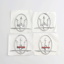 Load image into Gallery viewer, 2pcs Maserati Logo Emblem Stickers