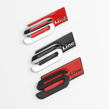 Load image into Gallery viewer, Metal Sticker Emblem Audi SLine Logo 8.3x3cm