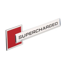 Load image into Gallery viewer, Supercharged Sticker Audi Emblem Aluminum Alloy Badge