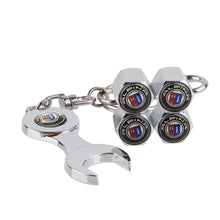 Load image into Gallery viewer, 4pcs ALPINA Wheel Tire Valve Caps+Keychain for BMW