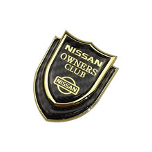 Load image into Gallery viewer, Nissan Logo Owners Club Shield Emblem Sticker