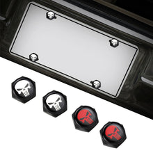 Load image into Gallery viewer, 4Pcs/Set License Plate Screws for Frame with Skull Punisher