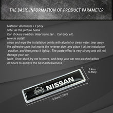 Load image into Gallery viewer, 2pcs Nissan Logo Emblem Stickers