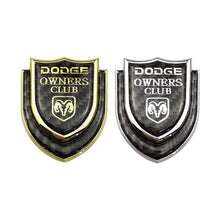 Load image into Gallery viewer, Car Dodge Logo Owners Club Shield Emblem Sticker
