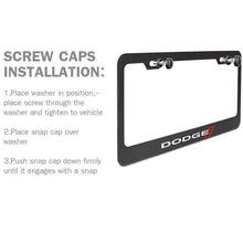 Load image into Gallery viewer, 2pcs Dodge License Plate Frames with Screw Caps