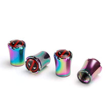 Load image into Gallery viewer, 4pcs Deadpool Logo Tire Valve Caps - Neo Chrome