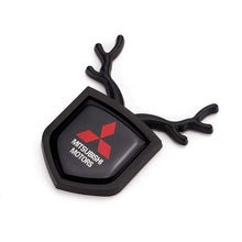 Load image into Gallery viewer, 2pcs Mitsubishi Logo Shield Antler Emblems