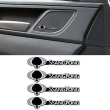 Load image into Gallery viewer, 4pcs Ssang Yong Door Speaker Emblem Stickers