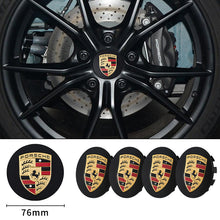 Load image into Gallery viewer, 4pcs Prosche LOGO Wheel Center Caps