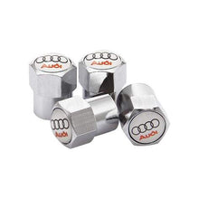 Load image into Gallery viewer, 4pcs Audi Logo Tire Valve Caps
