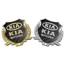 Load image into Gallery viewer, KIA Motors Carbon Shield Logo Emblem
