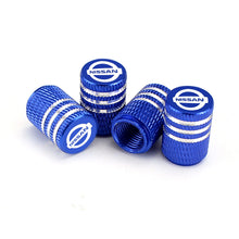 Load image into Gallery viewer, 4pcs Nissan Logo Tire Valve Caps