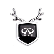 Load image into Gallery viewer, 2pcs Infiniti Logo Shield Antler Emblems