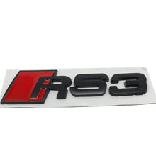 Load image into Gallery viewer, RS3 RS4 RS5 RS6 RS8 Car Trunk Emblem Audi Black , Metal