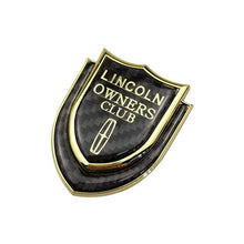 Load image into Gallery viewer, Lincoln Logo Owners Club Shield Emblem Sticker