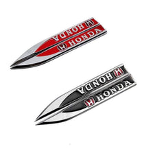 Load image into Gallery viewer, 2pcs Honda Logo Blade Fender Emblem Stickers