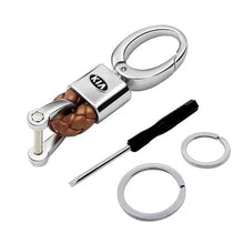 Load image into Gallery viewer, Keychain Leather+Metal For Kia