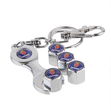 Load image into Gallery viewer, SAAB Wheel Tire Valve Caps+Keychain