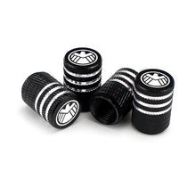 Load image into Gallery viewer, 4pcs Eagle Avengers Marvel Logo Tire Valve Caps