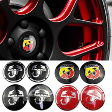 Load image into Gallery viewer, 4pcs 56mm Abarth Wheel Center Hub Sticker for Fiat