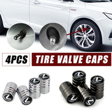 Load image into Gallery viewer, 4pcs Lexus Logo Tire Valve Caps