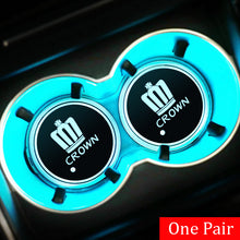 Load image into Gallery viewer, 2pcs Toyota Logo Led Cup Holder Mat Pad