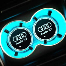 Load image into Gallery viewer, 2pcs Audi Logo Led Cup Holder Mat Pad