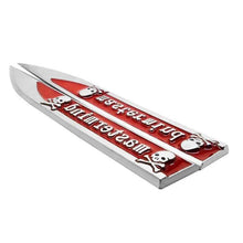 Load image into Gallery viewer, 2Pcs Mastermind Blade Skull Fender Emblem Sticker