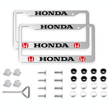 Load image into Gallery viewer, 2pcs Honda License Plate Frames with Screw Caps